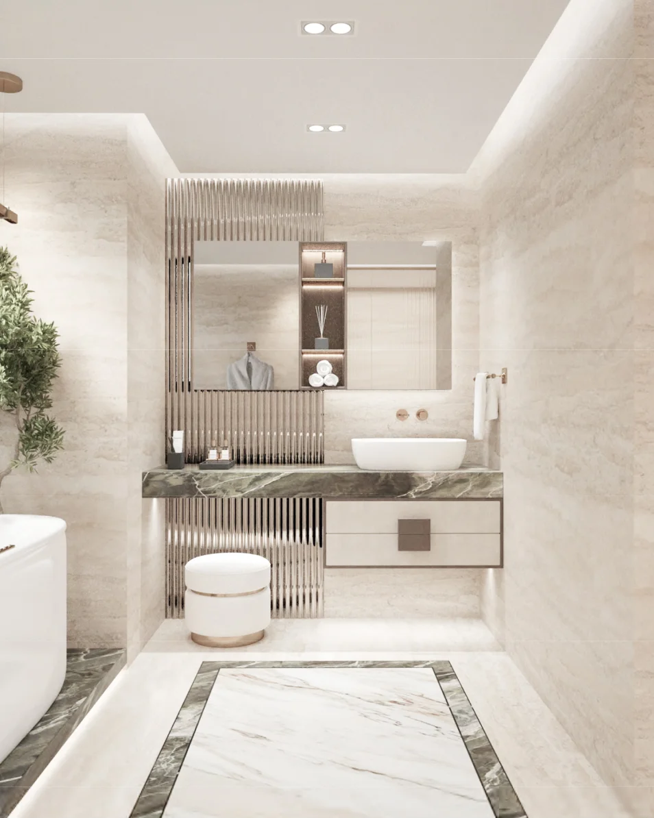 Armani Residence Dubai bathroom interior